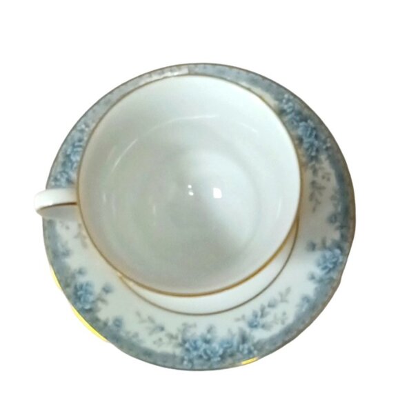 Vintage Noritake Philippines Avalon 3390 Footed Cup and Saucer - Picture 3 of 10
